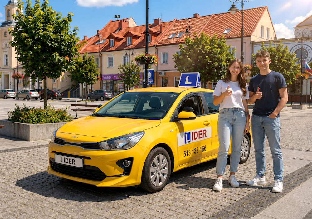 Auto szkoleniowe Grupa Lider — kurs prawa jazdy z hotelem